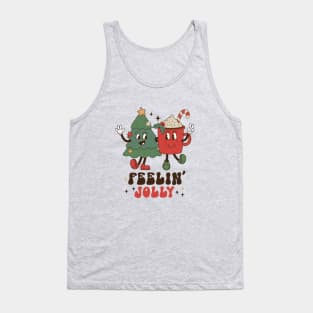 Retro Funny Feeling Jolly Christmas Tank Top